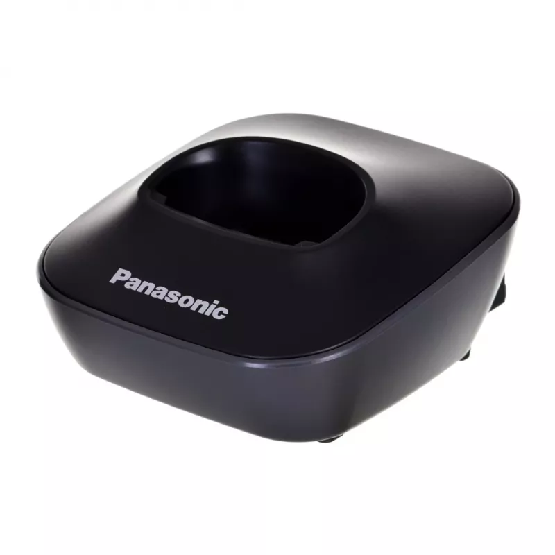 DECT belaidis telefonas Panasonic KX-TG1611, juodas, 1,9 GHz, 1,25 colio ekranas, iki 15 h pokalbio, 50 kontaktų telefono knyga