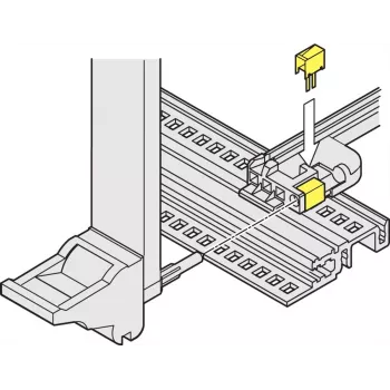 SCHROFF ESD CLIP IEEE (50 VNT./RINK.) - Stovo aksesuaras (24560256)