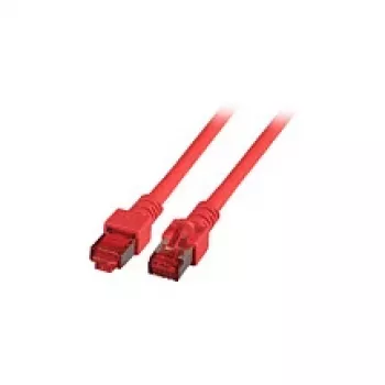 EFB-Elektronik RJ45 jungiamasis kabelis Cat.6 S/FTP LSZH Raudonas 0,15 m