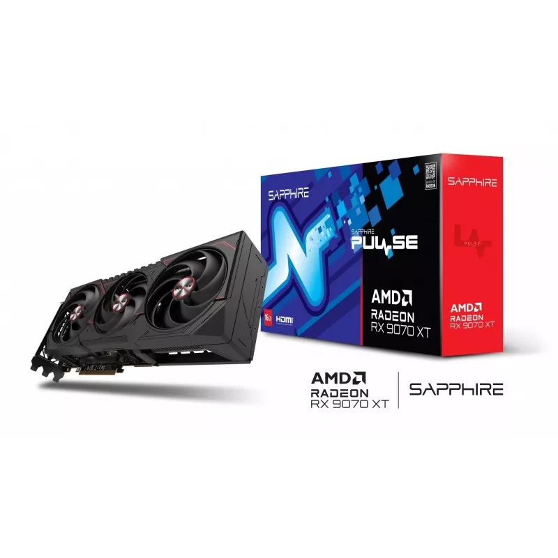 Vaizdo plokštė SAPPHIRE PULSE Radeon RX 9070 XT 16 GB GDDR6