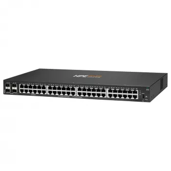 HPE Aruba 6000 48G 4SFP Switch - perjungiklis - L3 - valdomas - 48 x 10/100/1000 + 4 x Gigabit SFP - šoninis oro srautas - montuojamas į stovą - AC 100-127 V / 200-240 V