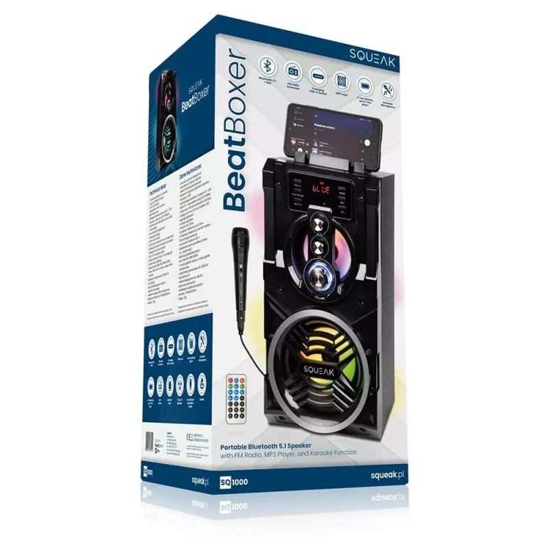 BeatBoxer Bluetooth 5.1 garsiakalbis su karoke