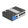 Ethernet Switch DELOCK 80162 – 5 prievadų Gigabit RJ45 montavimui ant DIN bėgelio