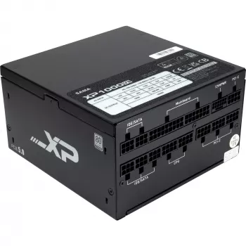 SAMA XPH-1000A, 1000 W maitinimo blokas su 1x 12 kontaktų GPU jungtimi, 3x PCIe, kabelių valdymu