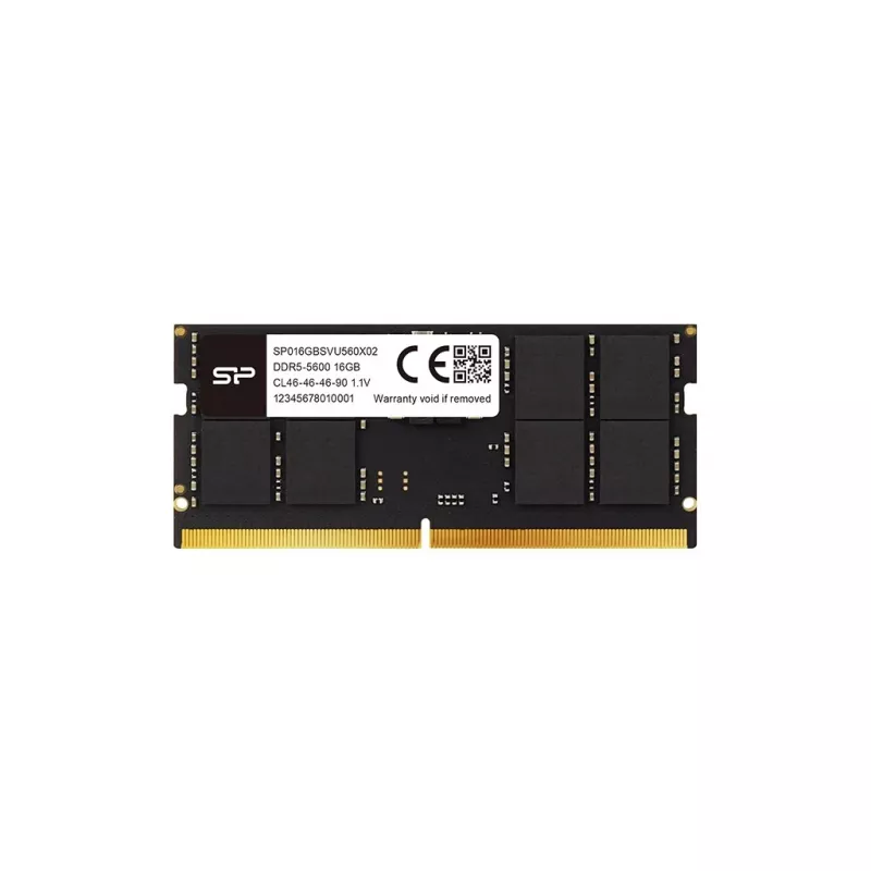 Laptop atmintis SODIMM DDR5 16GB 5600 MHz Silicon Power (262 kontaktai, CL46, 1,1 V)