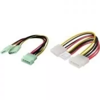 Laidas Molex 4-pin / Molex 4-pin + Mini Spox 4-pin, 0,2 m, ShiverPeaks BS78231