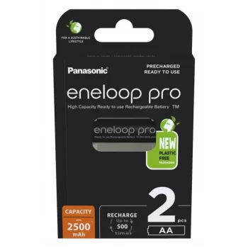 Įkraunamos baterijos PANASONIC ENELOOP PRO AA 2500 mAh 2 vnt. (BK-3HCDE/2CP)