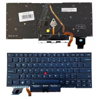 Lenovo KB315567 klaviatūra ThinkPad X1 Carbon / X1 Yoga (JAV išdėstymas, apšvietimas, TrackPoint)