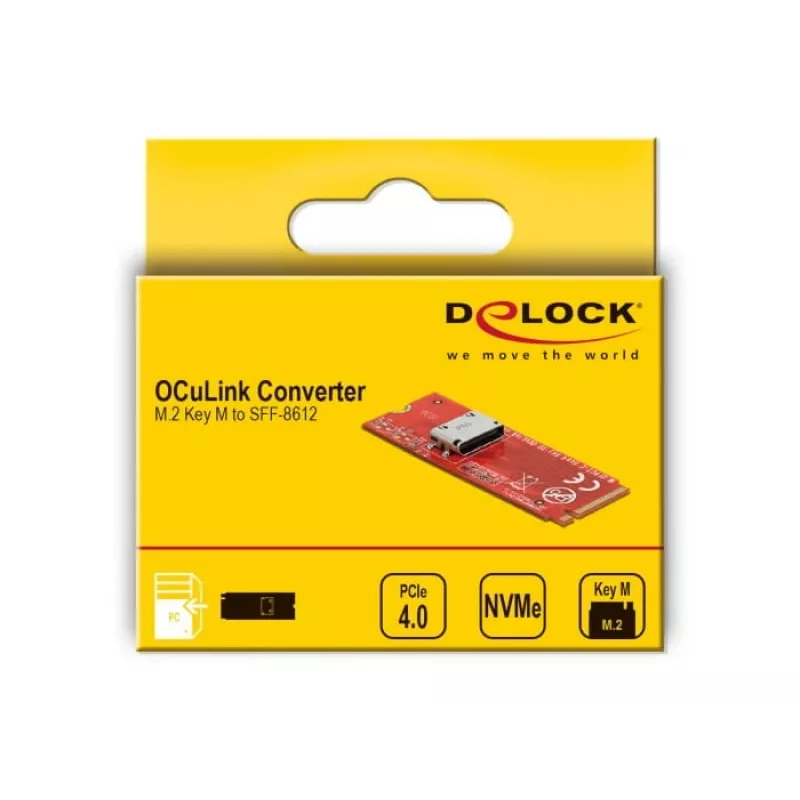 DeLOCK 64106 M.2 Key M į 1 x OCuLink SFF-8612 keitiklis
