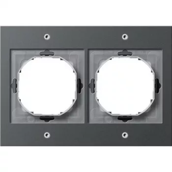 GIRA TX_44 sieninė plokštė antracitinė, termoplastikas, 110×157 mm, klasikinio dizaino