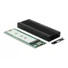 Kortelė DeLOCK 42600 USB 3.2 Gen 1 M.2 NVMe SSD dėklas