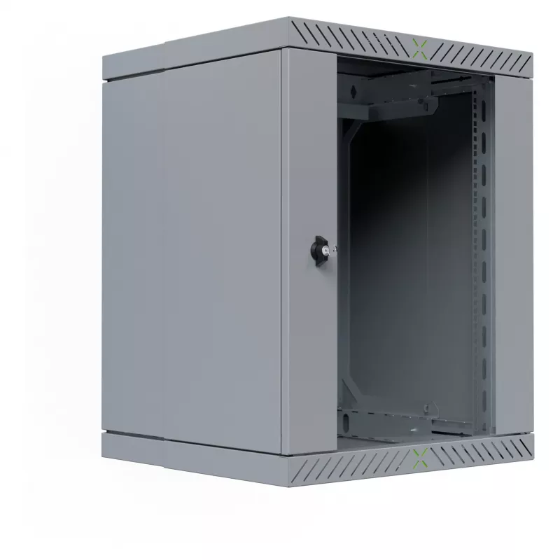 EFB Elektronik 19 Wandgehäuse X-Rack mit Glastür 400-600mm grau - Wandgehäuse (WGX-1506GR.G1)