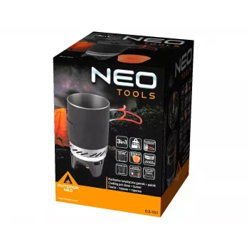 Camping viryklės puodas su degikliu NEO TOOLS