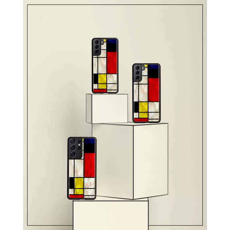 Apsauginis dėklas iKins Modrian Black, skirtas Samsung Galaxy S21+