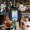 ProfiCook PC-WKS 1229 G elektrinis virdulys 1 L 1600 W Nerūdijantis plienas, Skaidrus