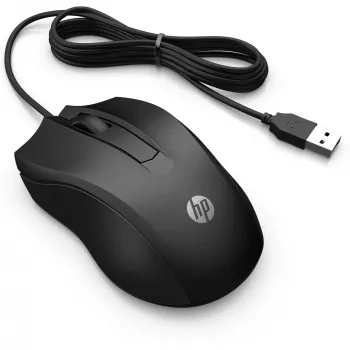 HP Wired Mouse 105, ambidekstrinė, optinė, USB-A, 1600 DPI, juoda