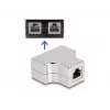 DeLOCK RJ45 Splitter T Adapter 1 x RJ45 lizdas į 2 x RJ45 lizdus Cat.5e STP