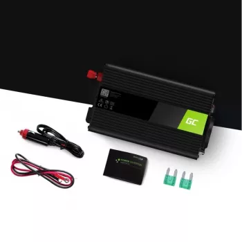 Automobilinis keitiklis Green Cell INV01DE 300W DC-AC, 12V į 230V, 1×USB, LED, aktyvus aušinimas