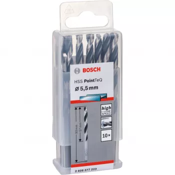 Gręžtuvas Bosch HSS PointTeQ 5,5 mm 10 vnt.