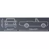 Cobi konstruktorius Opel Rekord C 1700 L kabrioletas modelio rinkinys, mastelinis modelis