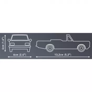 Cobi konstruktorius Opel Rekord C 1700 L kabrioletas modelio rinkinys, mastelinis modelis