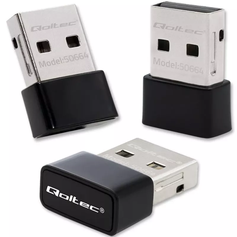 QOLTEC itin greitas belaidis mini USB adapteris Wi-Fi