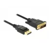 Vaizdo kabelio adapteris DeLOCK 85314, DisplayPort – DVI-D, 3 m