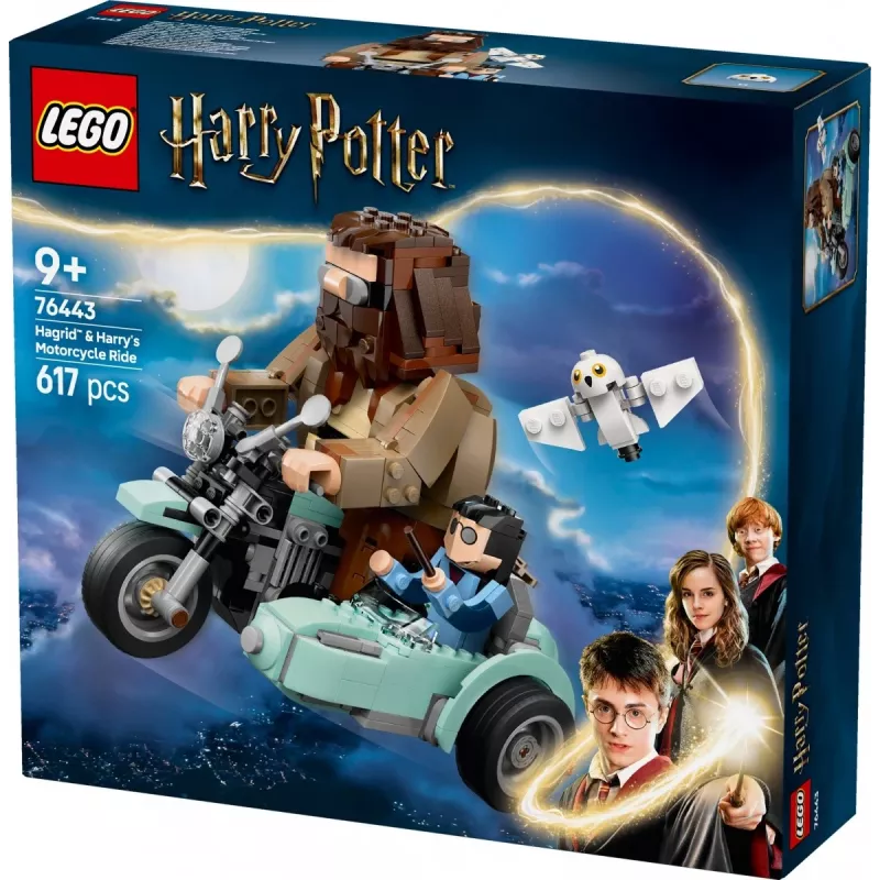 LEGO HARRY POTTER 76443 Hagrido ir Harrio motociklo pasivažinėjimas