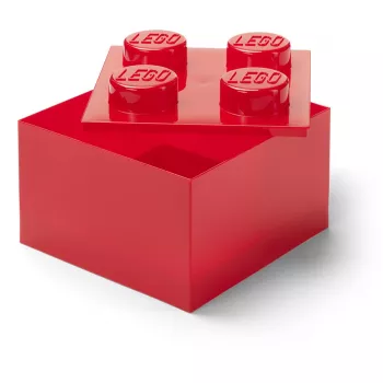 LEGO Plytelė 4 Raudona Skaidri – 4x2 smeigtukų skaidri raudona statybinė plytelė