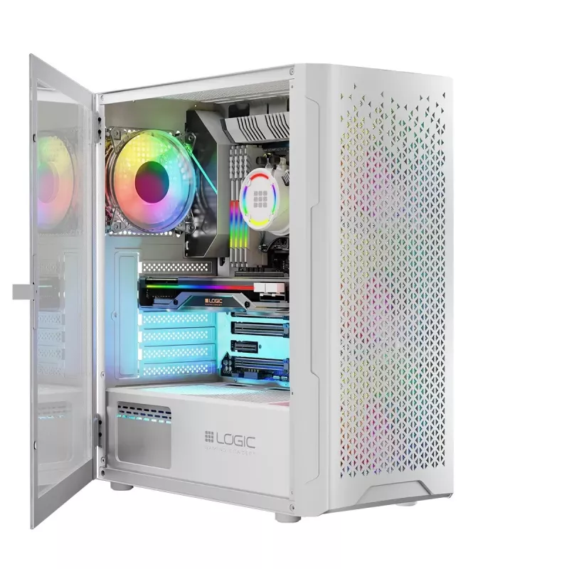 Korpusas Logic ARAMIS ARGB MINIDI USB 3.0 Baltas