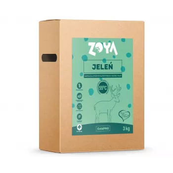 ZOYA ColdPRO Deer 3 kg sausas šunų ėdalas – elniena, ribotų ingredientų formulė suaugusiems šunims