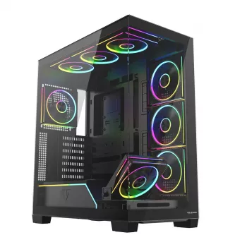 Modecom Volcano Stellar Plus ARGB Midi 8F Juodas korpusas