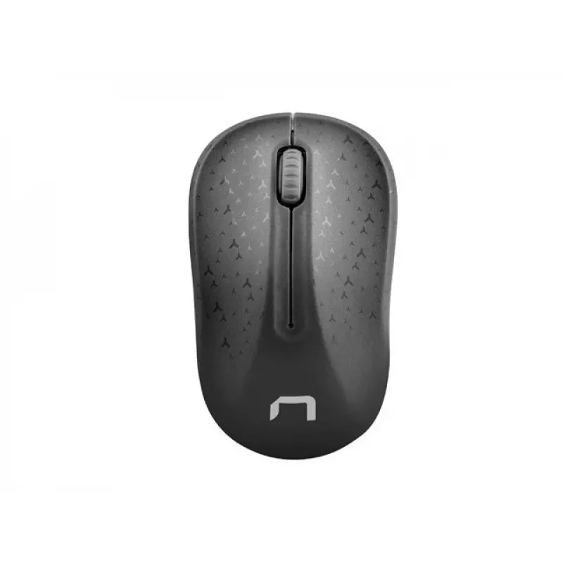 Belaidė optinė biuro pelė NATEC Toucan Office RF – ambidekstrinė, 1600 DPI, 3 mygtukai, ratukas, pilka/juoda
