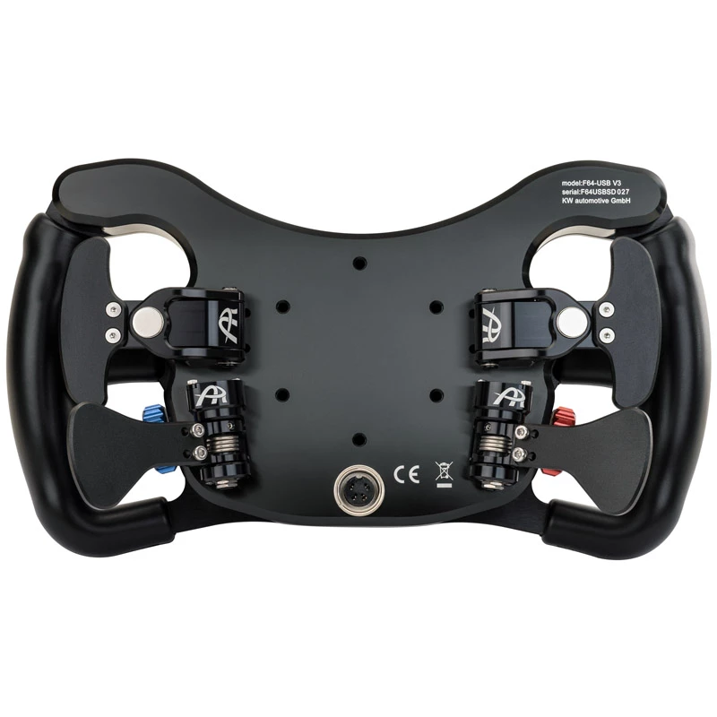 Vairavimo ratas Ascher Racing F64-USB V3 – drugelio formos ergonominis dizainas, USB jungtis