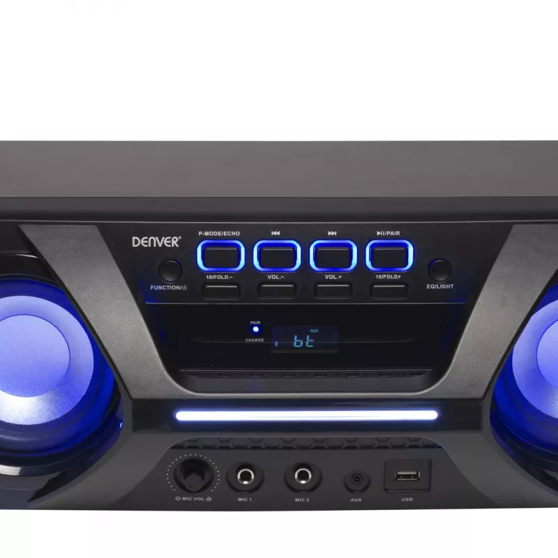 Denver BTB-410NR Stereo nešiojamas garsiakalbis juodas
