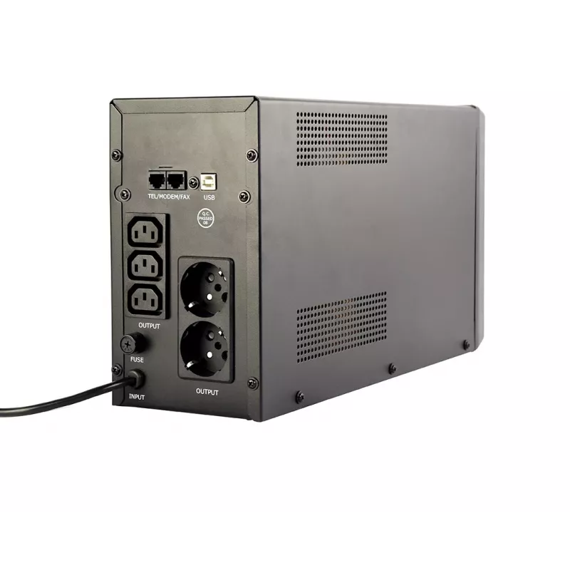 Gembird EG-UPS-035 nepertraukiamo maitinimo šaltinis (UPS) Line-Interactive 2 kVA 1200 W 5 AC išėjimai