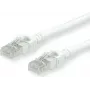 ROLINE pataisos laidas – RJ-45 (kištukas) į RJ-45 (kištukas) – 30 cm – SFTP, PiMF – CAT 6 – halogeninis, liejinis, vytas – baltas (21.15.2957)