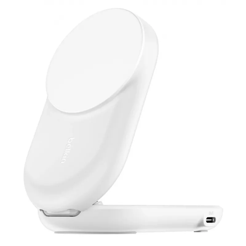 Belaidis Qi2 įkroviklis Belkin, USB, greitas įkrovimas, baltas, 1,5 m