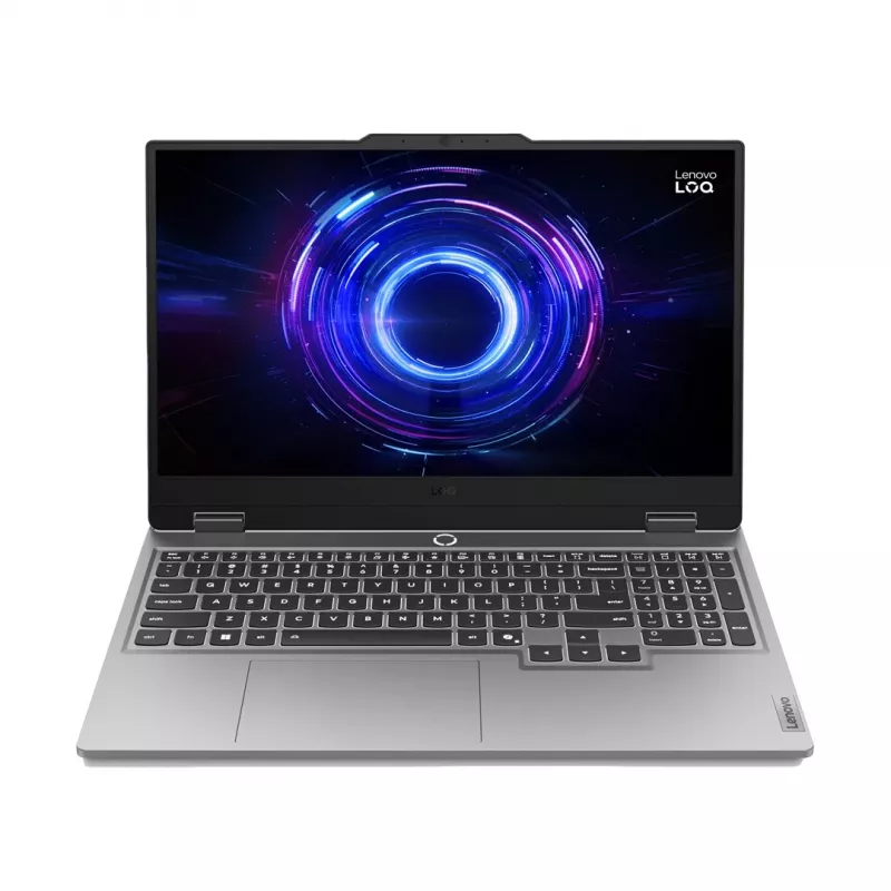Lenovo LOQ 15IRX10 83JE0087PB nešiojamasis kompiuteris, 15,6" FHD IPS 144 Hz, Intel Core i5-13450HX, 16 GB DDR5, 512 GB SSD, NVIDIA GeForce RTX 5060 8 GB, Windows 11 Home, Luna Grey