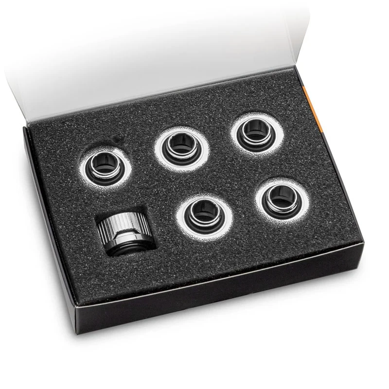 EK Water Blocks EK-Quantum Torque HDC 16 – 6 vienetų pakuotė, sidabrinė