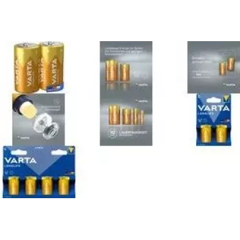 Baterija Varta 4114 LONGLIFE Baby C 1,5V – C dydis (R14) pirminis šarminis elementas