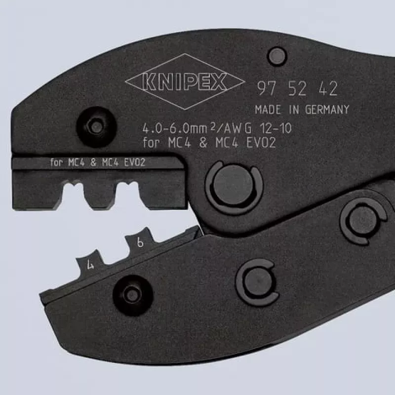 Crimpimo replės Knipex PreciForce 97 52 42 – MC4 EVO2 saulės jungtims