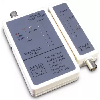 Tinklo kabelio testeris Inter-Tech 88887209 Pilka