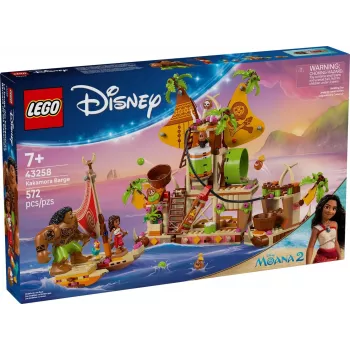 LEGO Disney Kakamora Barge 43258 – 572 detalės, 2 minifigūrėlės, nuo 7 metų