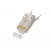 RJ45 jungtis Extralink CAT6A FTP 8P8C, skaidri, vyriška/moteriška, 1 vnt.