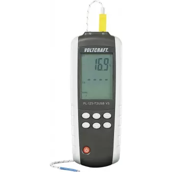VOLTCRAFT PL-125-T2 temperatūros matavimo prietaisas -200 iki +1372 °C, zondas K, J