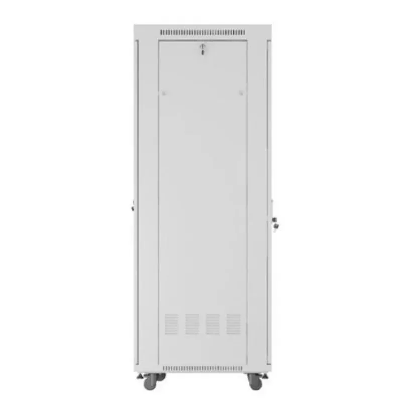 Laisvai pastatomas tinklo spintos stovas LANBERG FF01-6842-12SL 42U, 600×800 mm, 2121 mm aukštis, 1200 kg talpa, IP20, pilkas