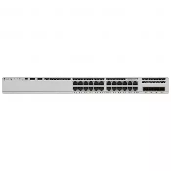 Cisco Catalyst 9200L Series 24 prievadų valdomas jungiklis (24x 1G Base-T, 4x SFP) su 1x 125W maitinimo bloku Network Essentials