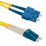 Qoltec šviesolaidinis jungiamasis laidas Single-mode SC/UPC (M) – Single-mode LC/UPC (M) 1 m Duplex 9/125 µm G.652D