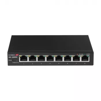 Edimax GS-5008E valdomas gigabitinio Ethernet tinklo jungiklis (10/100/1000) juodas